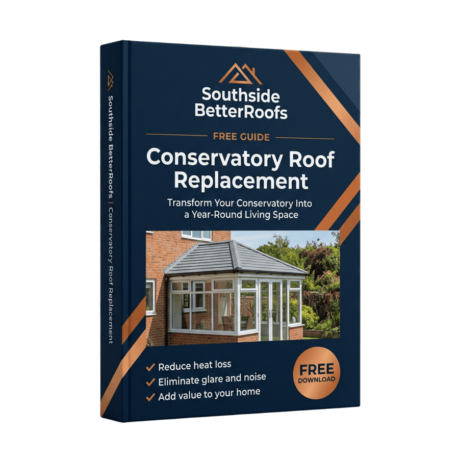 Southside Better Roofs free Conservatory Roof Replacement brochure cover